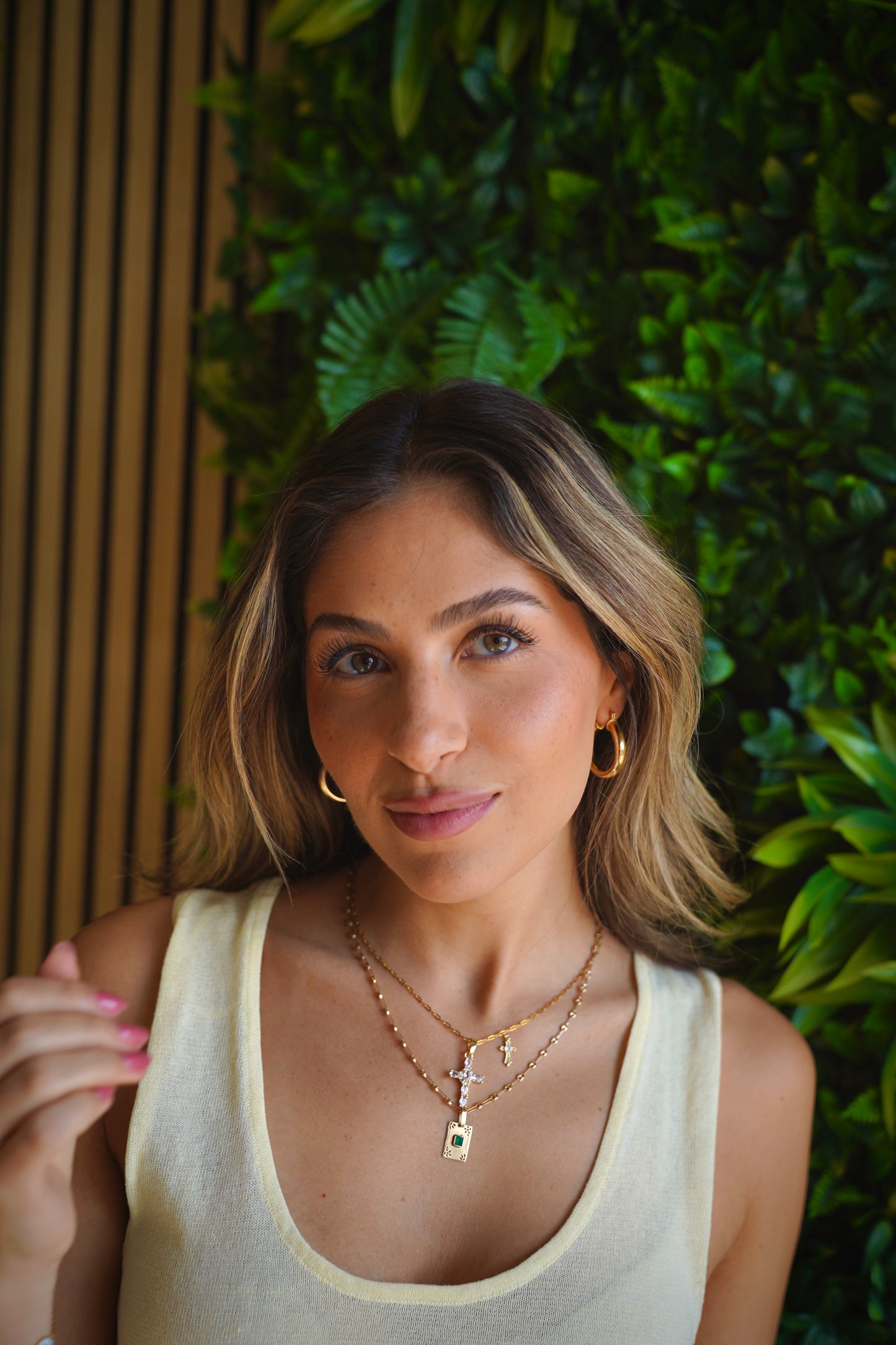 Khalil Double-Kross Necklace