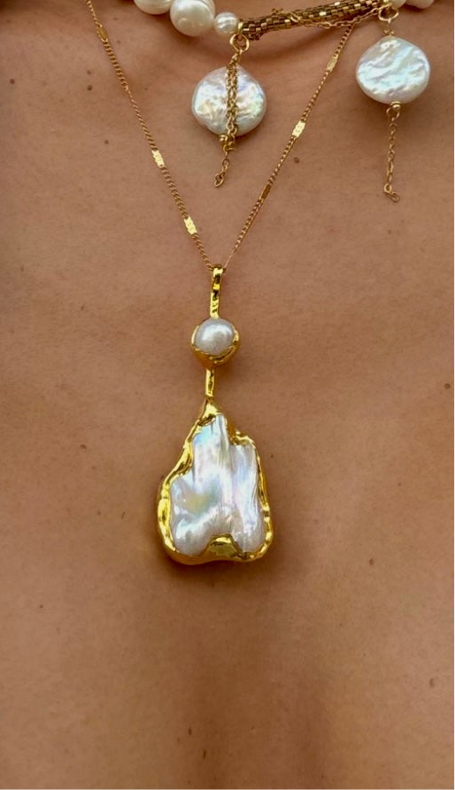 Melted Gold Necklace