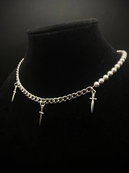 Tri Dagger Necklace