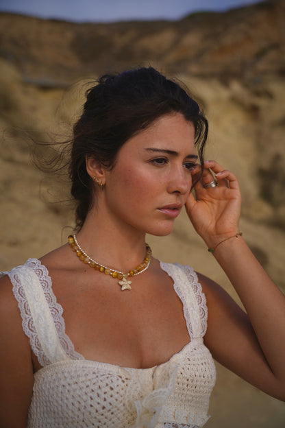 Tigereye Starfish Necklace