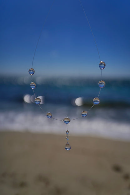 Aqua Droplets Necklace