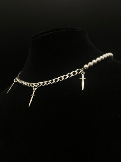 Tri Dagger Necklace